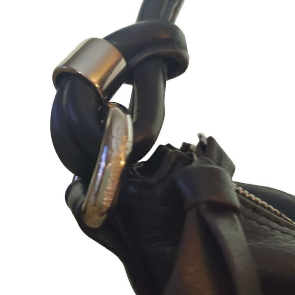 B Makowsaki Black Leather Shoulder Bag - Picture 9 of 11